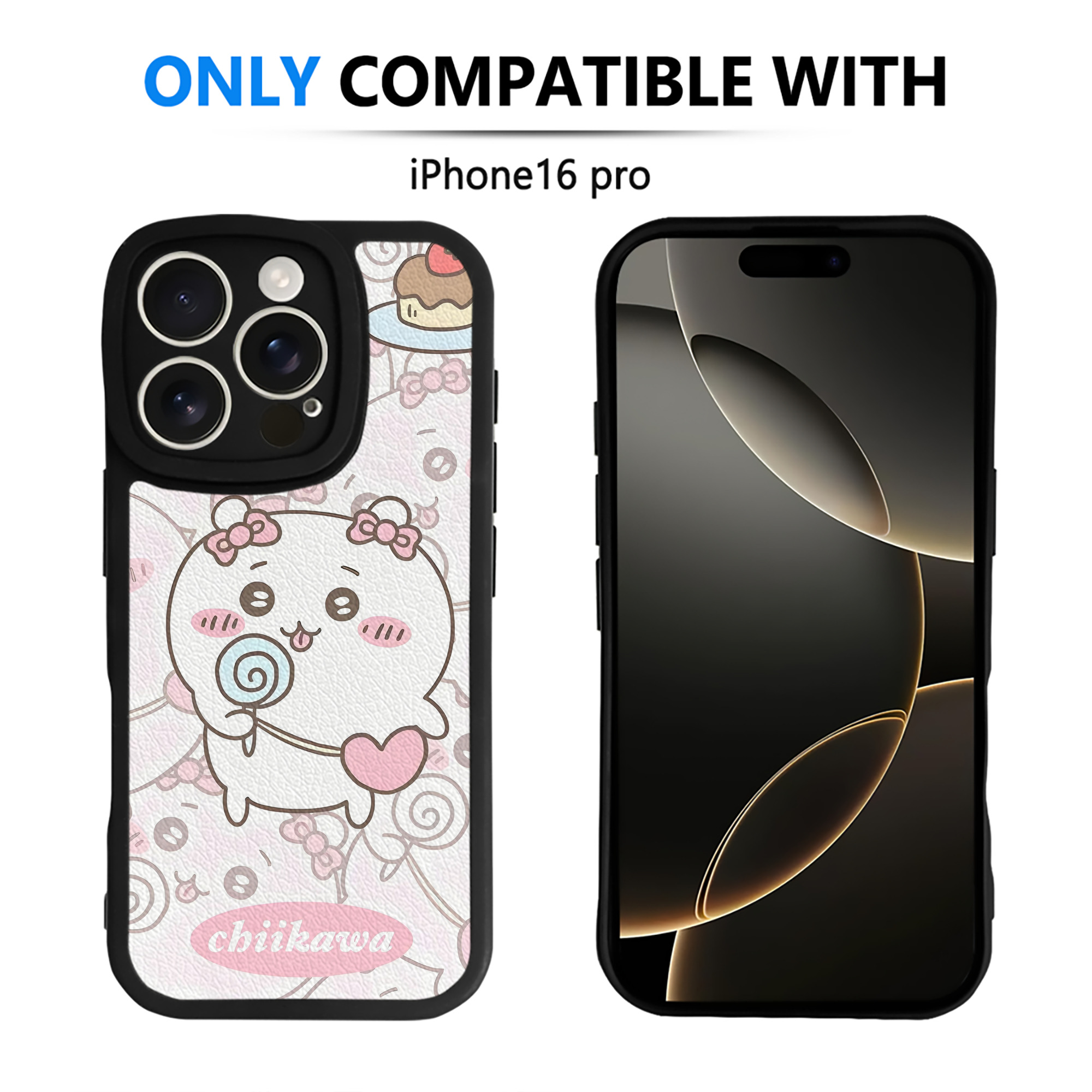 （画像用） ちいかわ Chii-kawa 【iPhone 16シリーズ対応】シリコンスマホケース（レザー調） 材質：シリコン